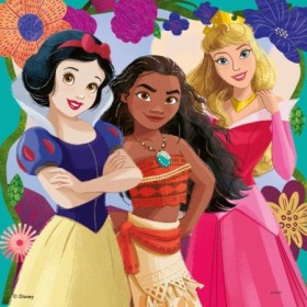 Puzzle puterea printeselor Disney 3x49 piese